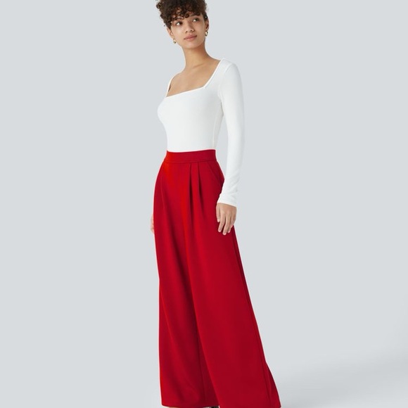 HALARA Pants - Halara Flex™ High Waisted Pocket Wide Leg Work Pants XS